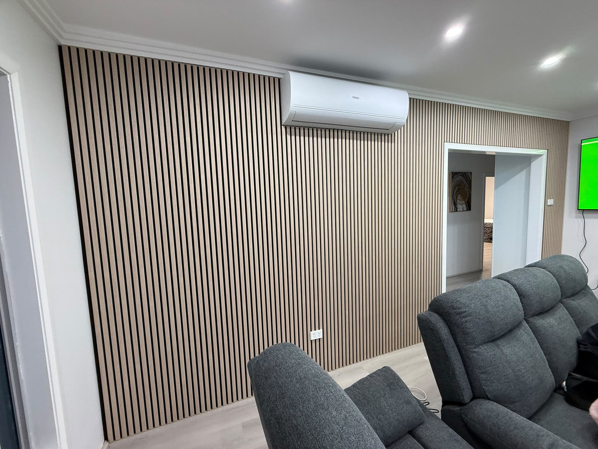 After Built-in TV Media Wall