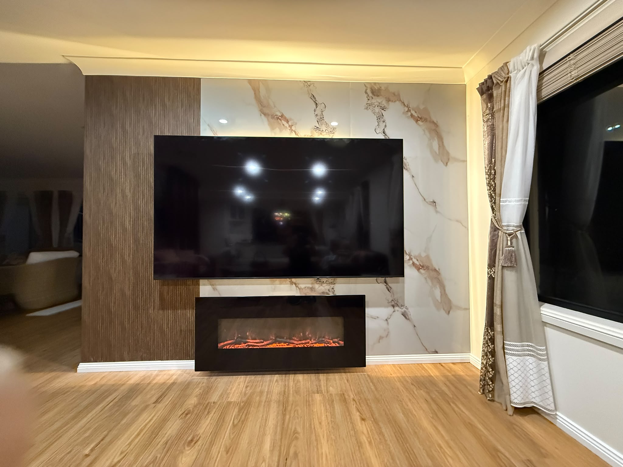 After Custom UV Marble Cladding Sheet