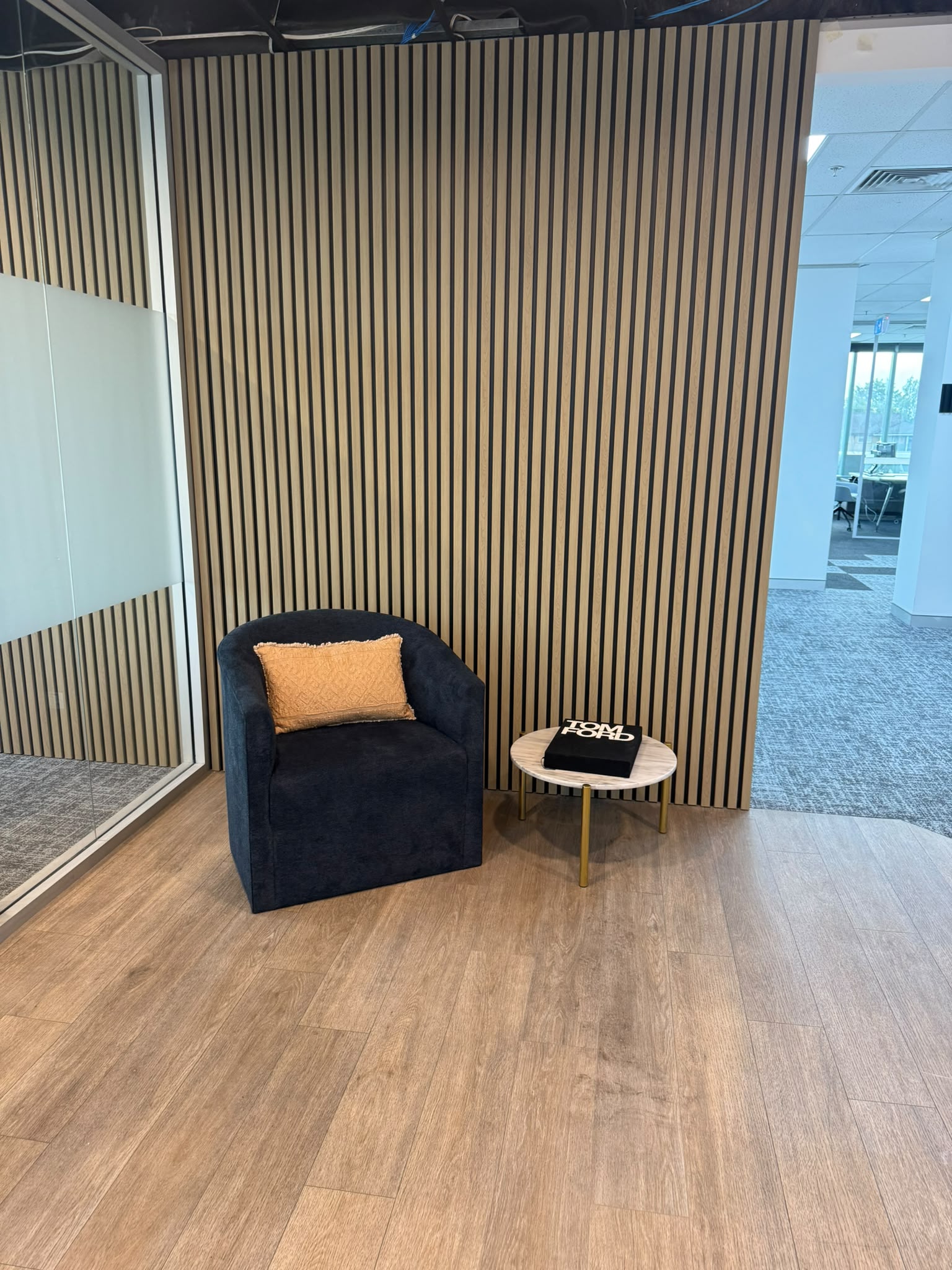 After Modern Floating TV Media Wall