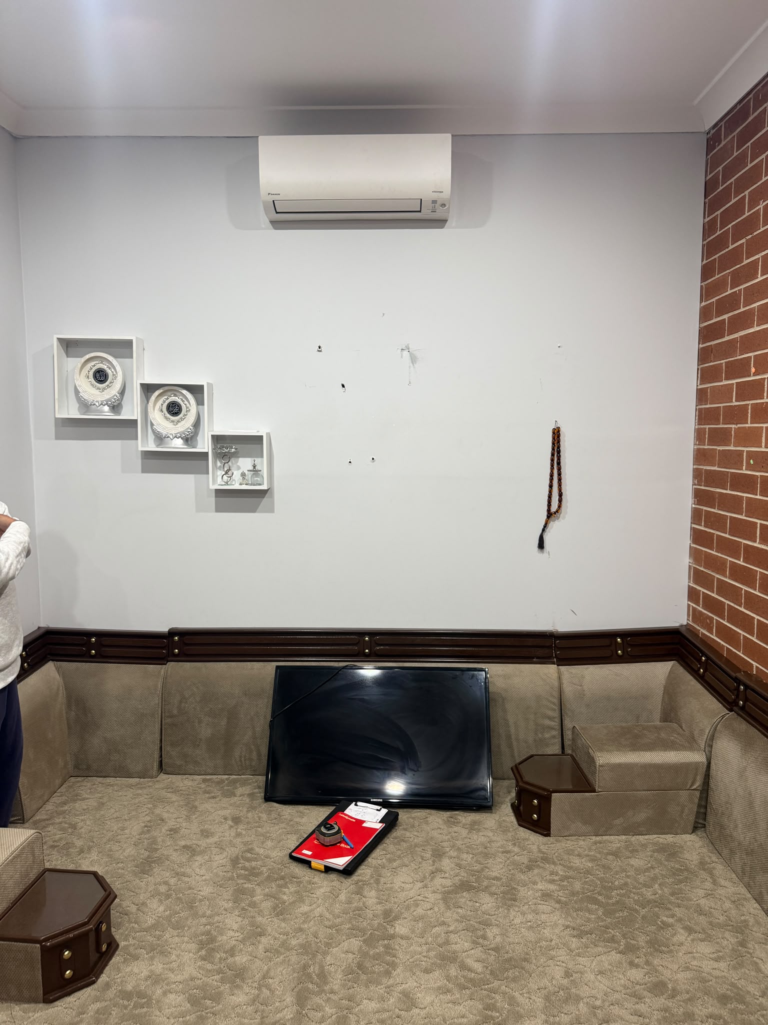Before Wall Unit Upgrade